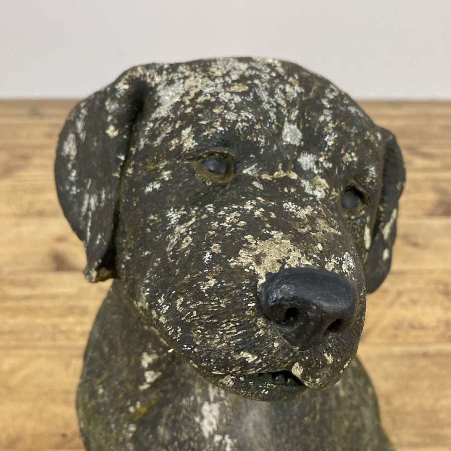 Weathered stone dog