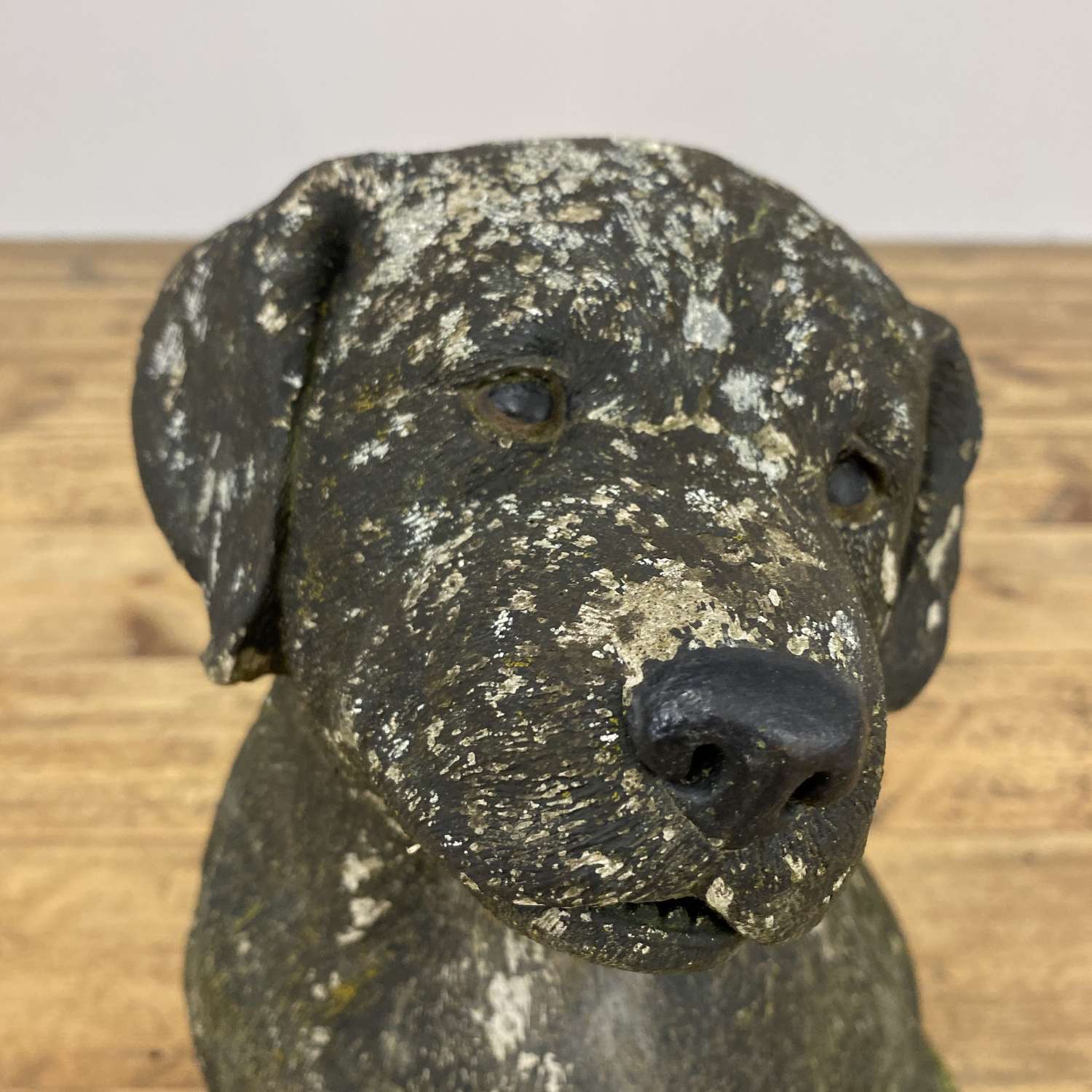 Weathered stone dog