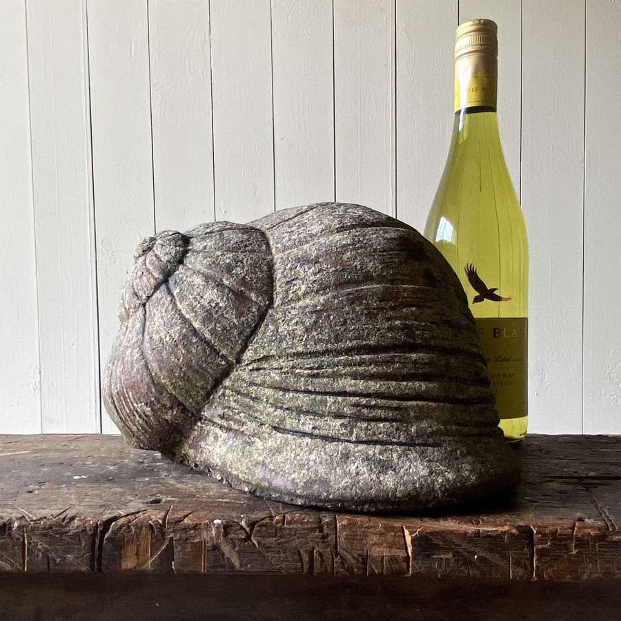 Large stone snail shell