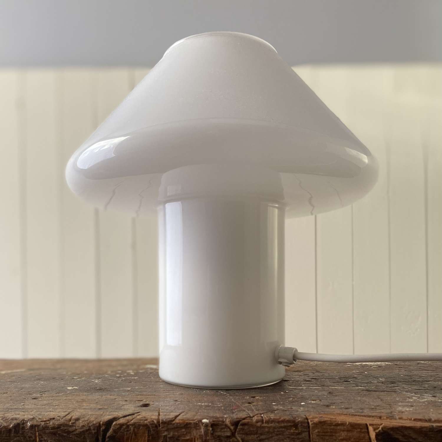 Vintage glass mushroom lamp - Hala Zeist