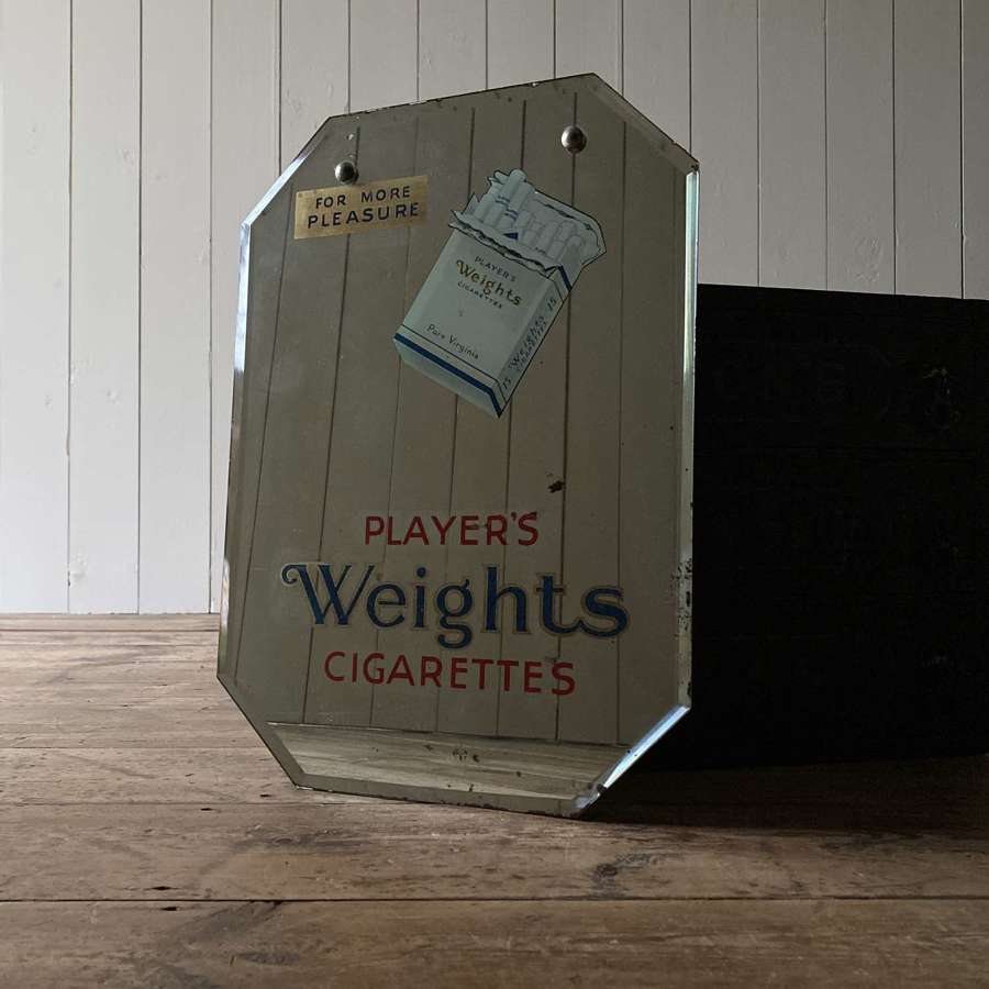 Vintage ‘players’ advertising mirror - No2
