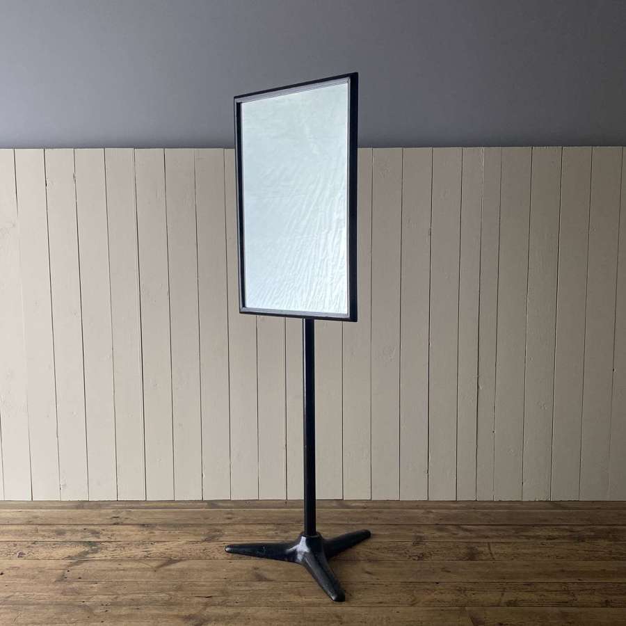 Opticians mirror on stand