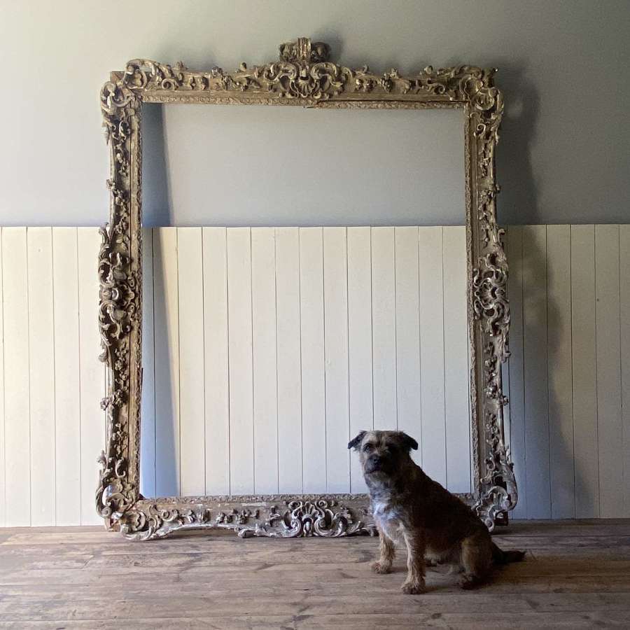 Ornate antique distressed picture frame