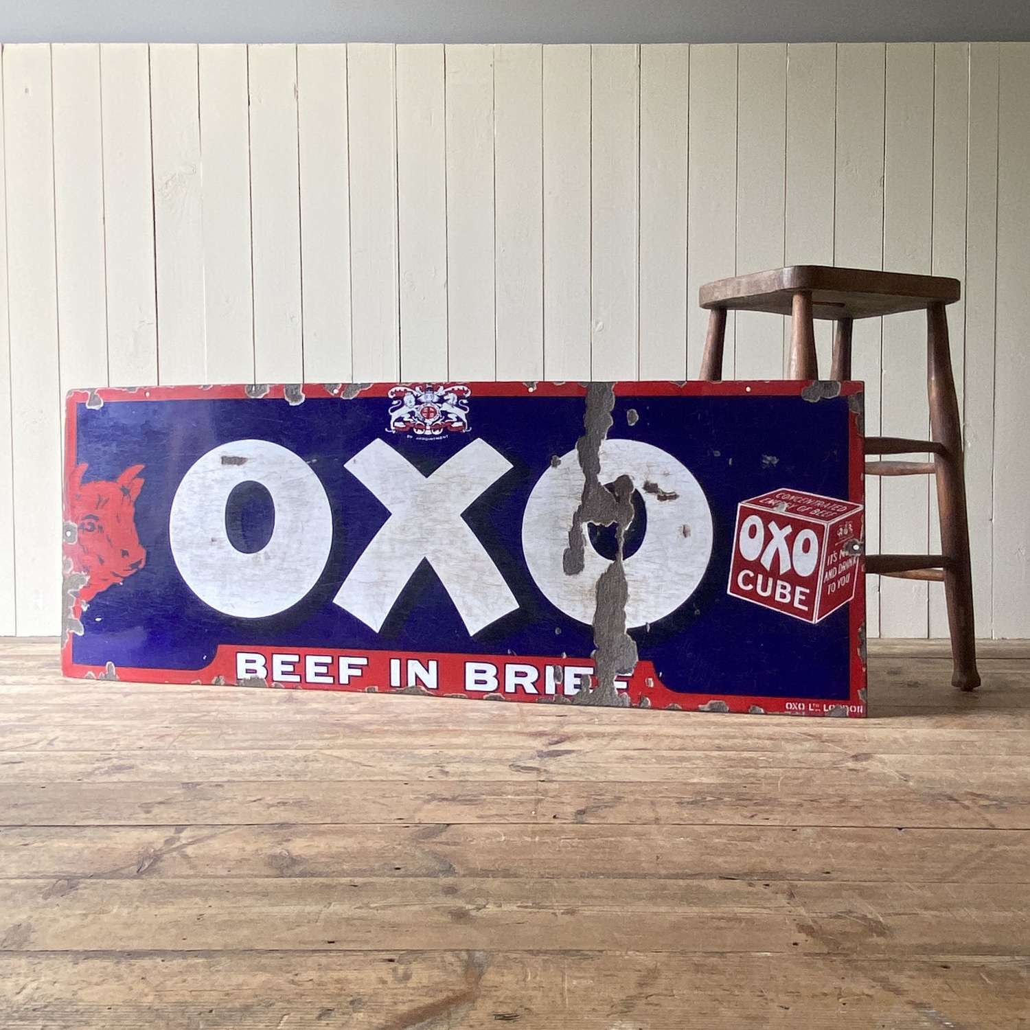 OXO enamel sign