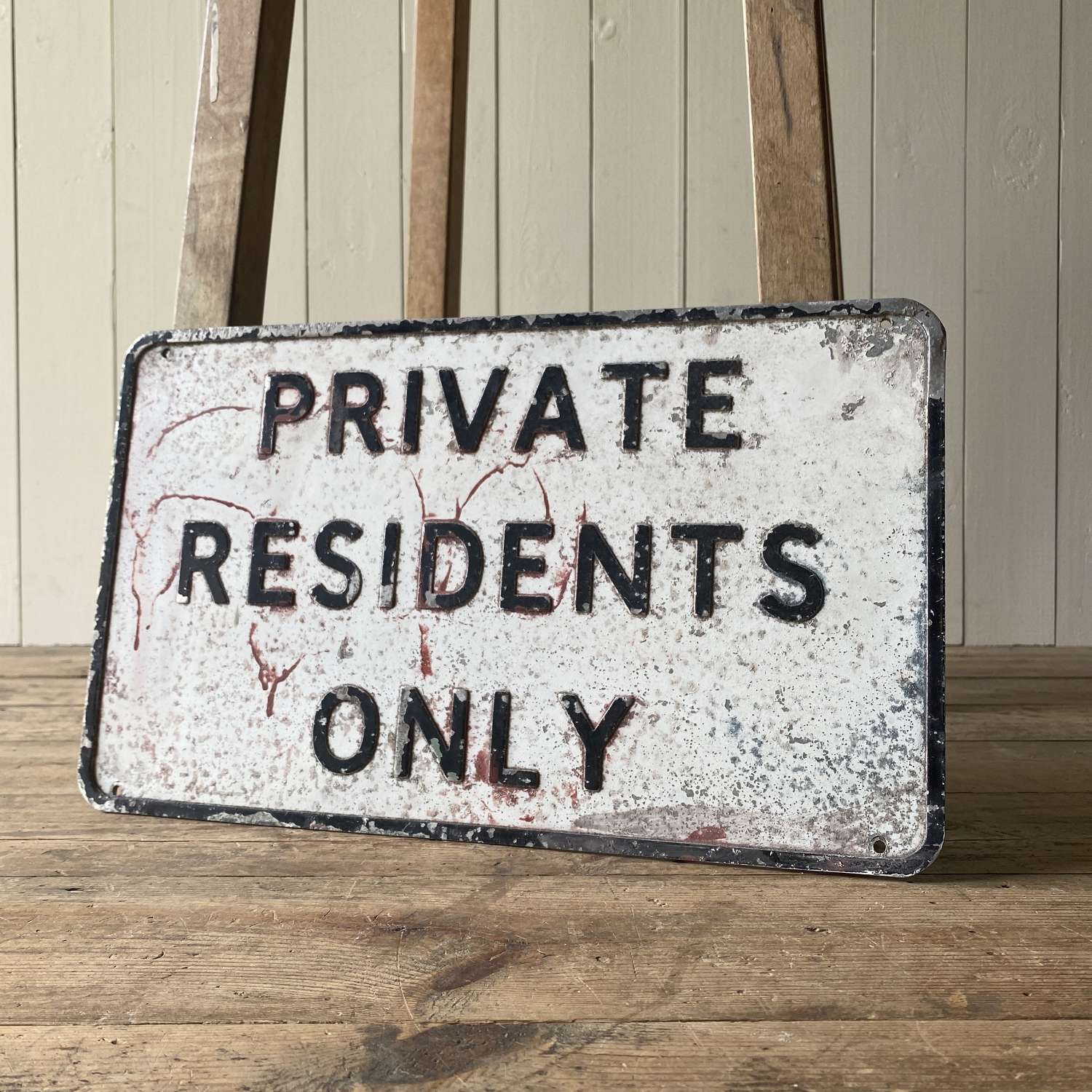 Private residents only sign
