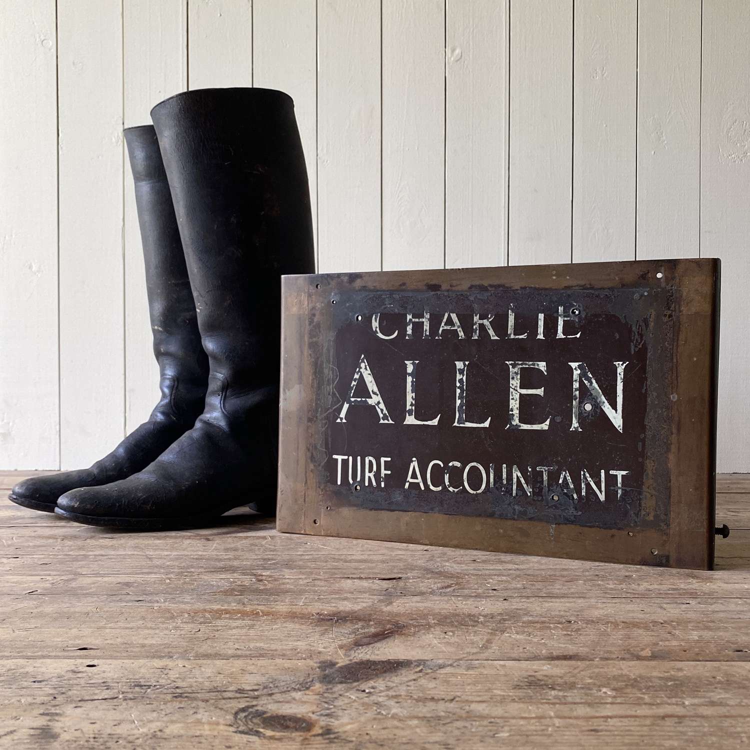 Bookmakers/Turf accountant sign - Charlie Allen