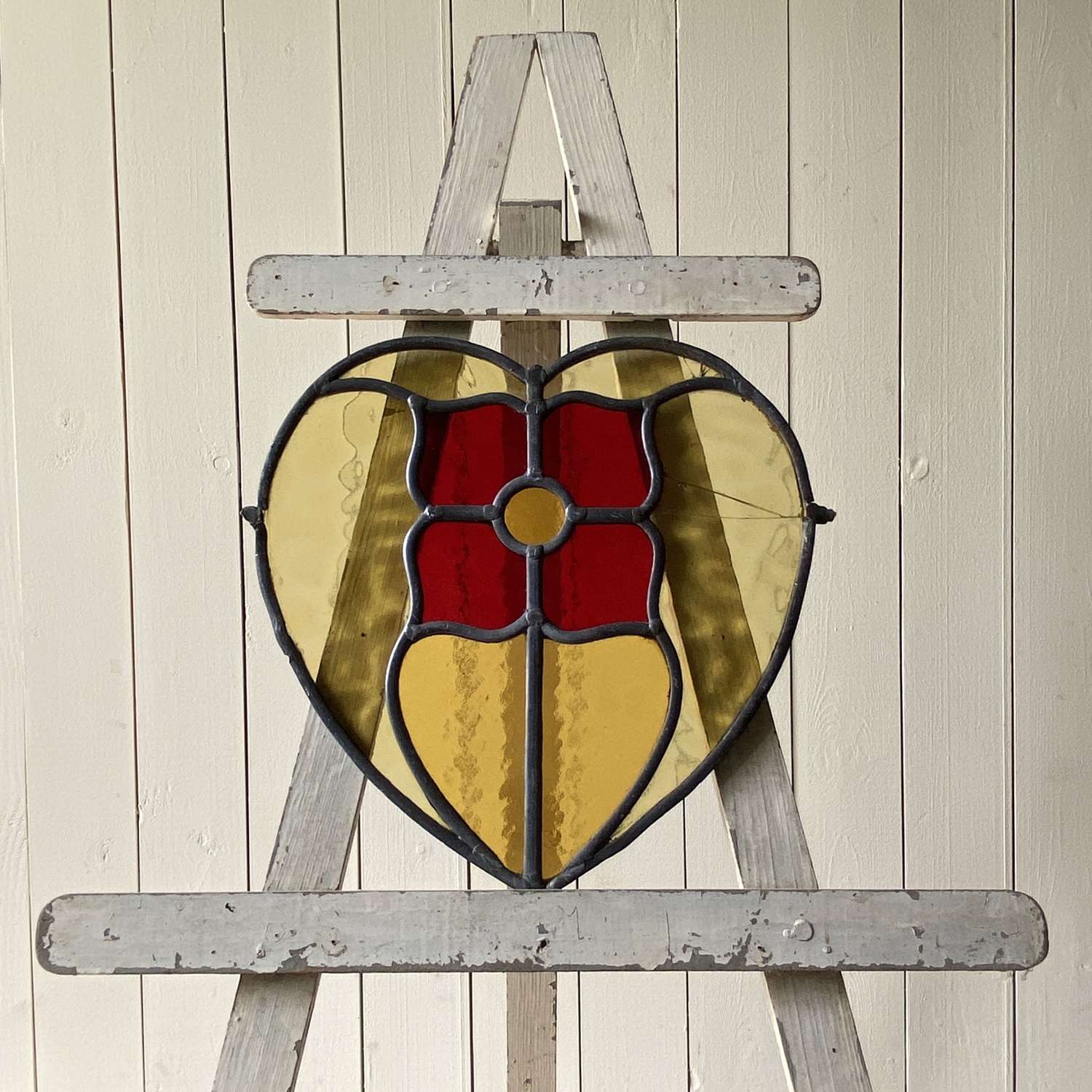 Heart shaped stained glass