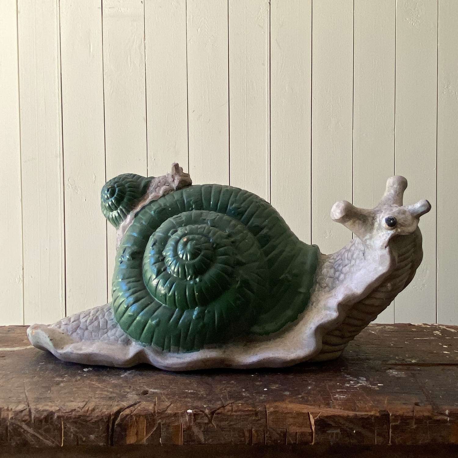 Large Weathered Porcelain Snail