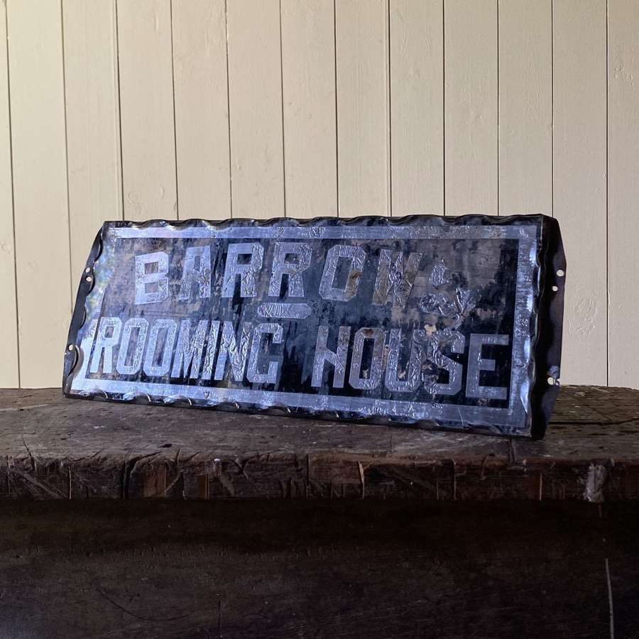 Antique ‘Barrows Rooming House’ Sign