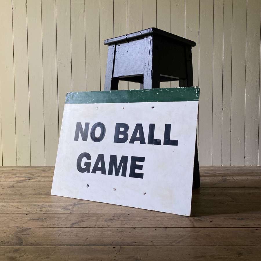 No Ball Game Sign