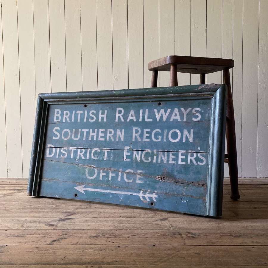 Wooden British Railways Sign