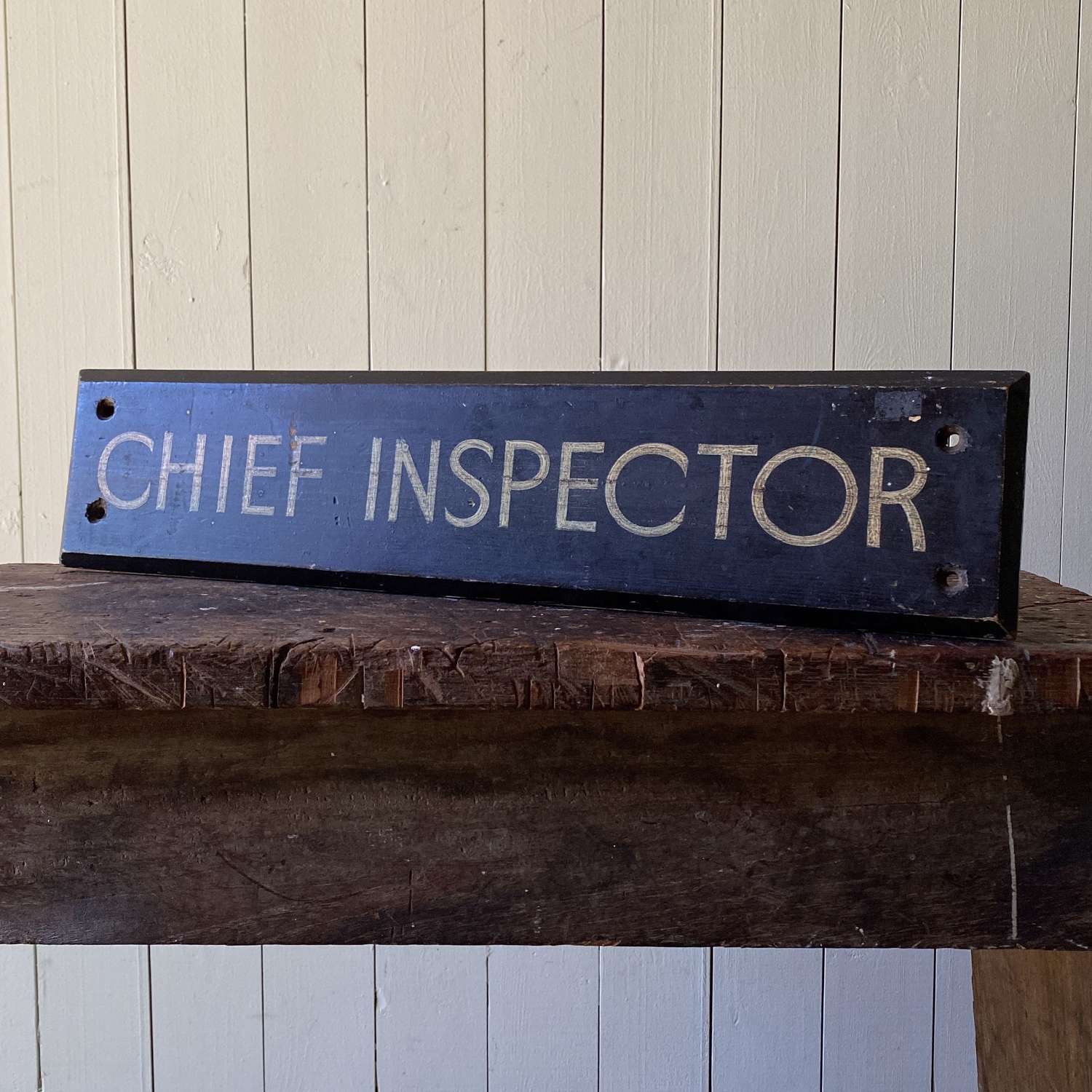Vintage Chief Inspector Sign