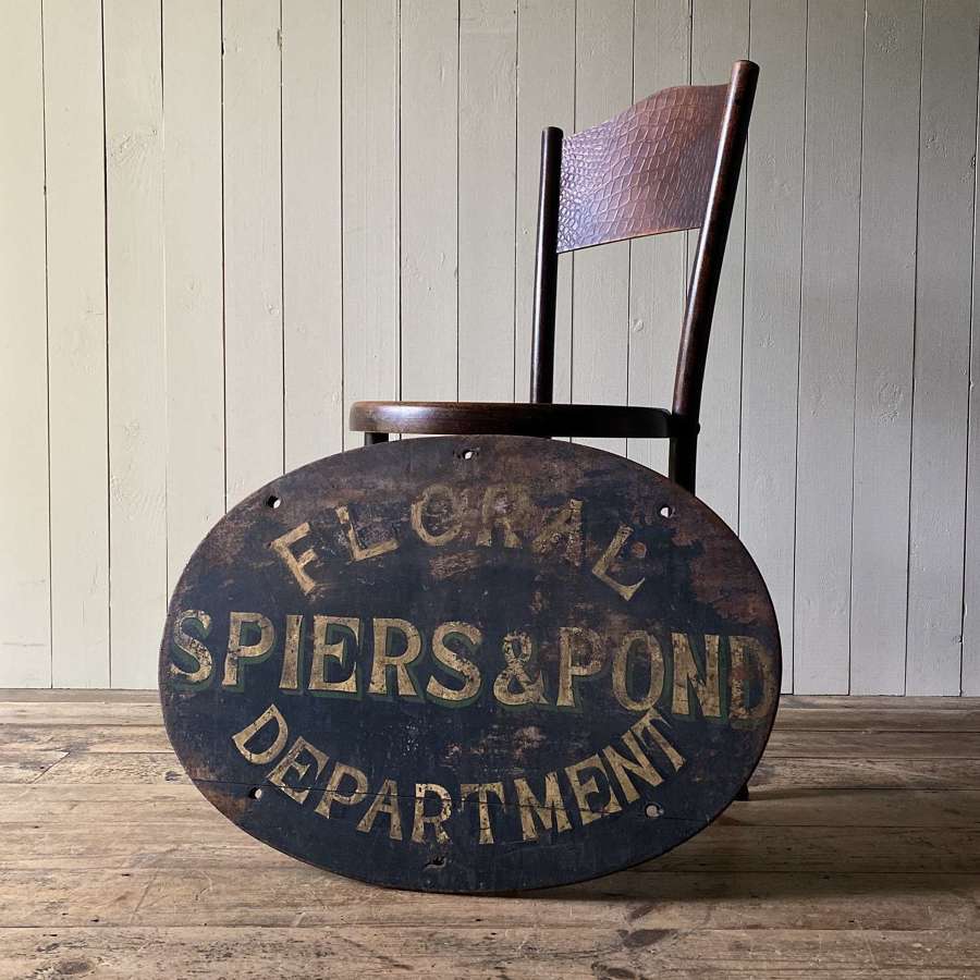 Antique Wooden Shop Sign