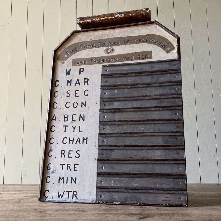 Vintage Roll Call Board