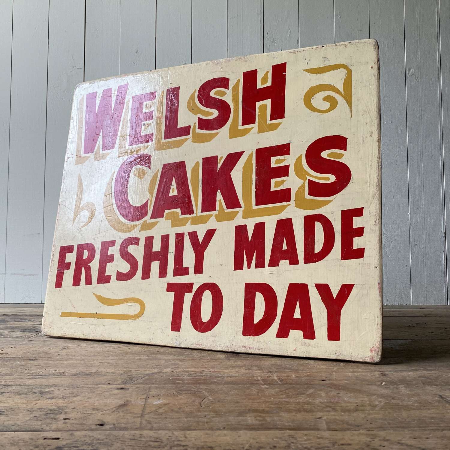 Vintage Welsh Cakes Sign