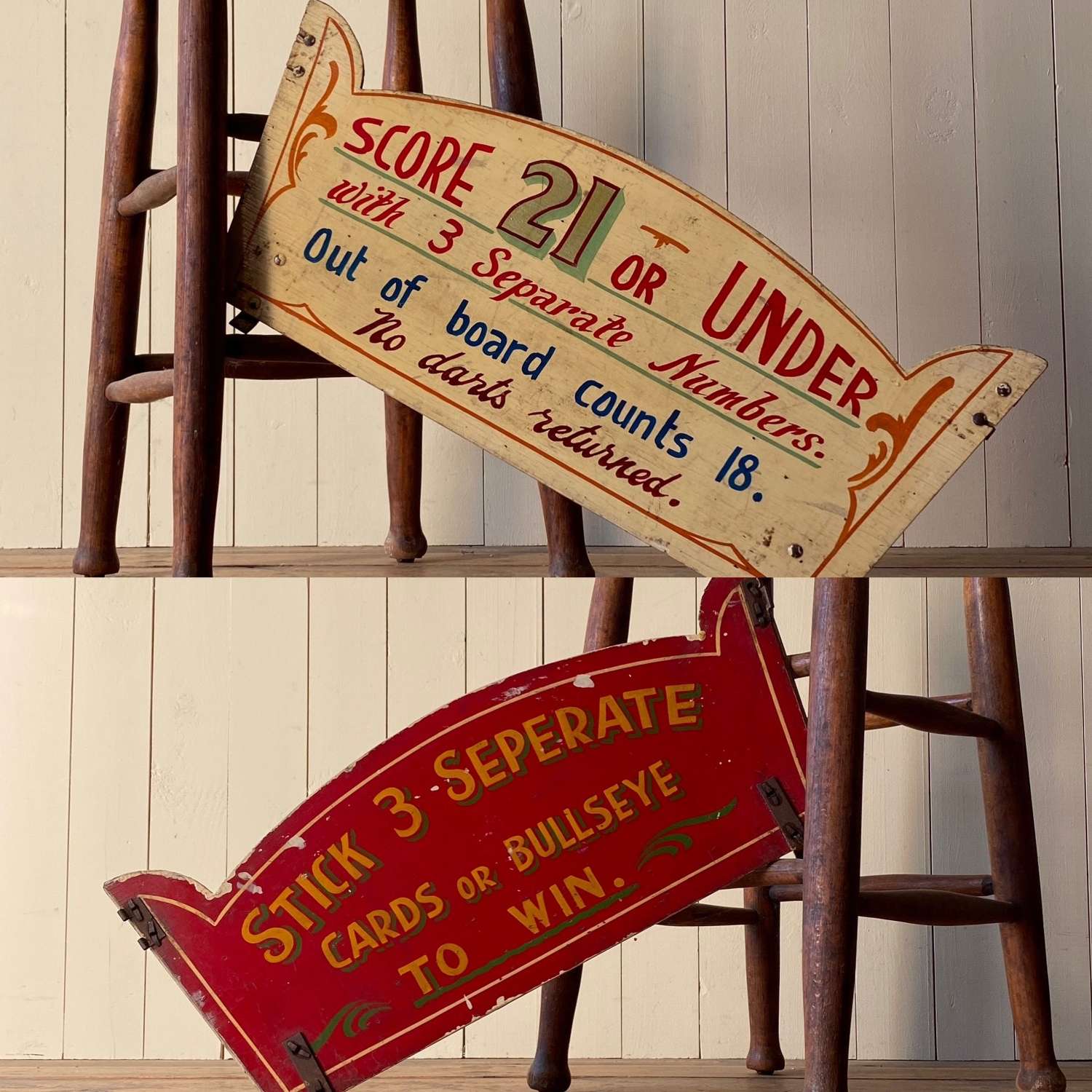 Double Sided Fairground Sign