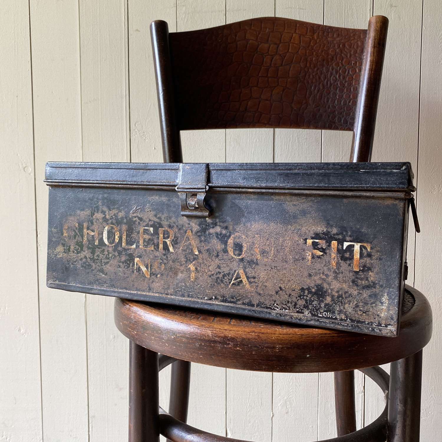 Antique Medical Toleware Box