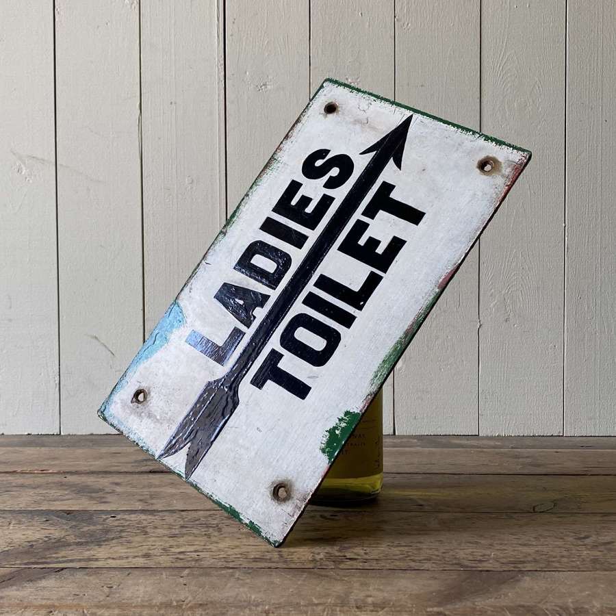 Vintage Ladies Toilet Sign