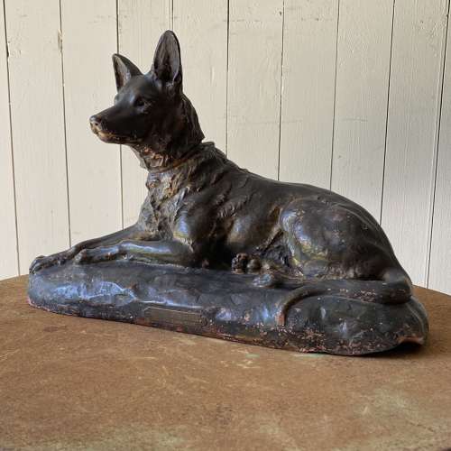 Vintage Dog Sculpture