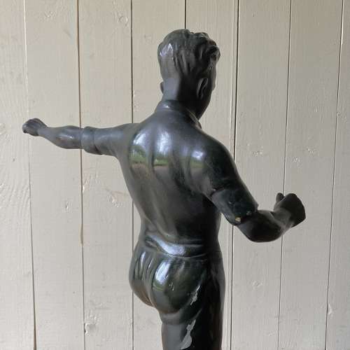 Vintage Footballer Sculpture