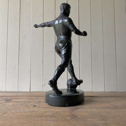 Vintage Footballer Sculpture