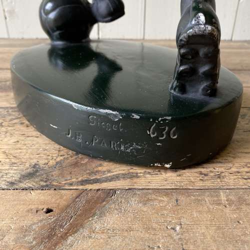 Vintage Footballer Sculpture
