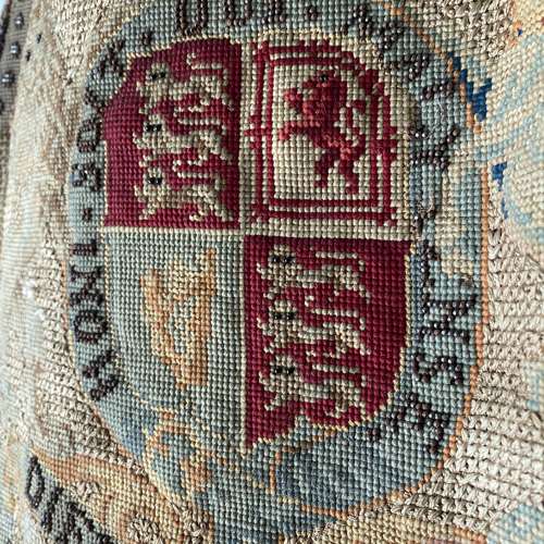 Antique Royal Coat of Arms Embroidery