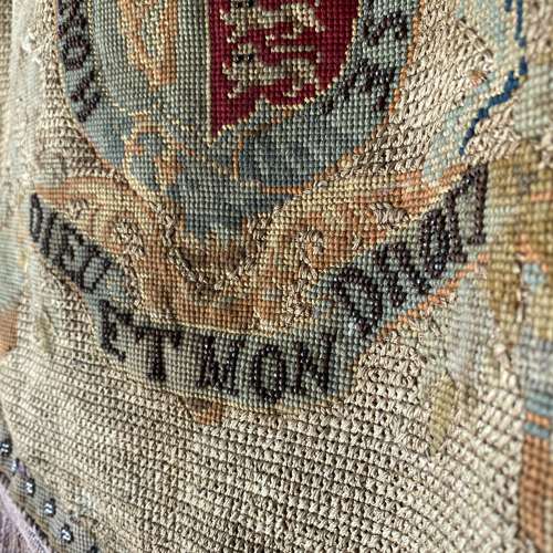 Antique Royal Coat of Arms Embroidery