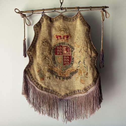 Antique Royal Coat of Arms Embroidery