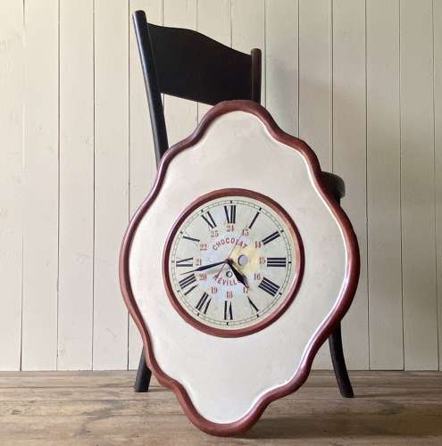 French Chocolate Advertising Clock