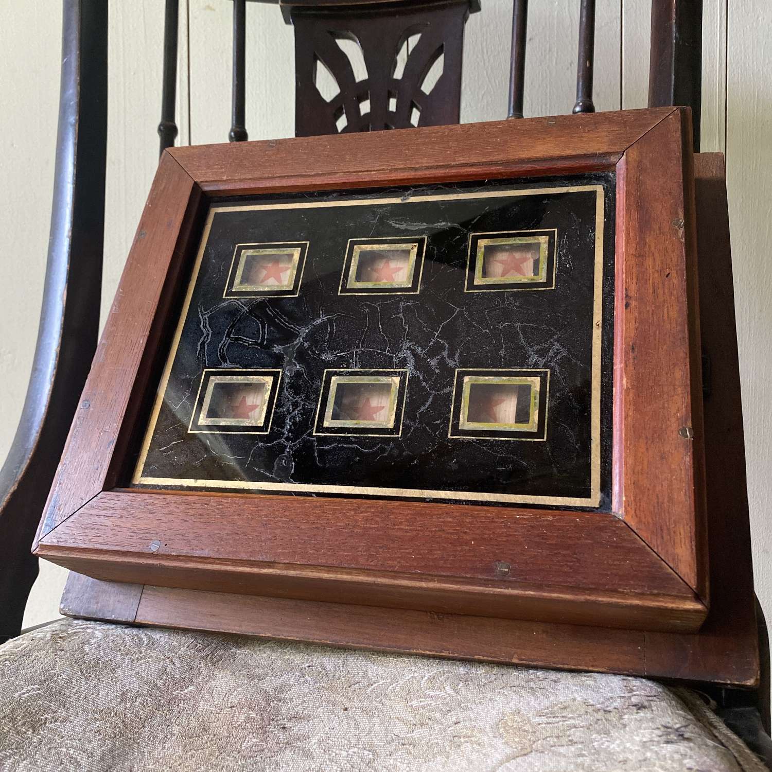 Vintage 6 Window Butler Box