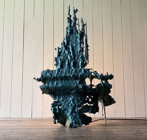 1960’s Metal Sculpture Lamp