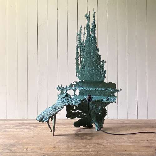 1960’s Metal Sculpture Lamp