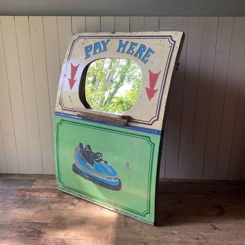 Vintage Fairground Mirrored Panel
