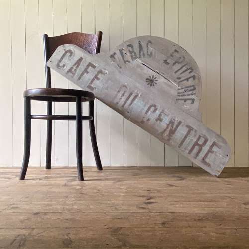 Antique Wooden Cafe Sign