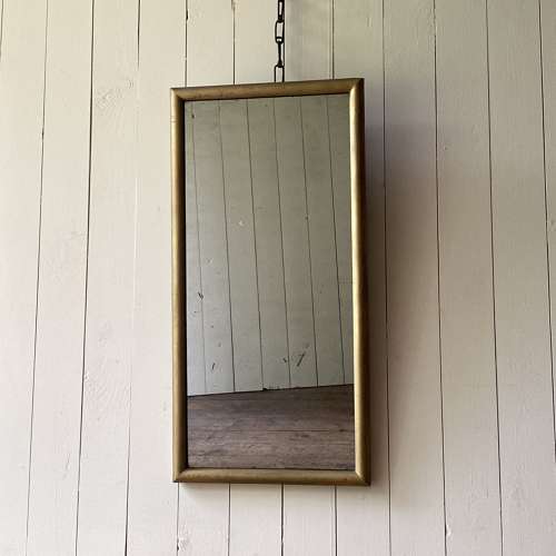 Vintage Gold Bullnosed Mirror