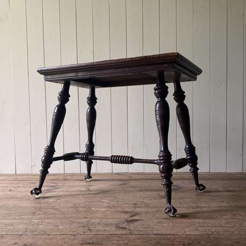 Antique Crystal Ball & Claw Foot Table