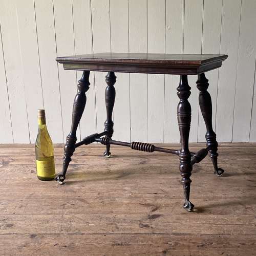 Antique Crystal Ball & Claw Foot Table