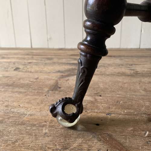 Antique Crystal Ball & Claw Foot Table