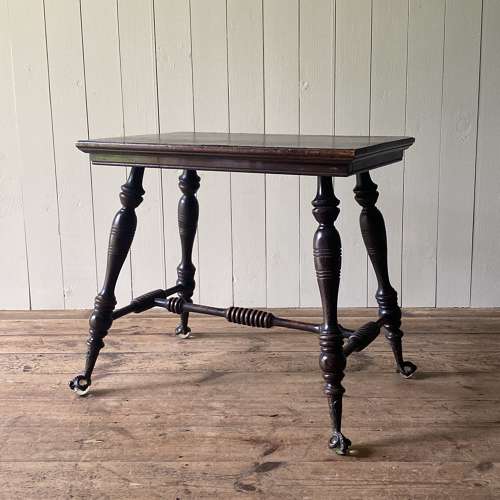 Antique Crystal Ball & Claw Foot Table