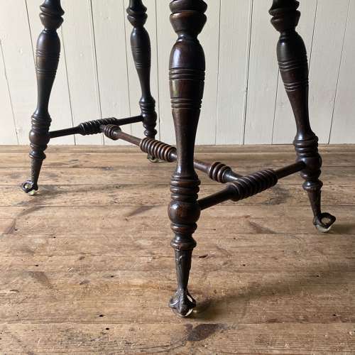 Antique Crystal Ball & Claw Foot Table