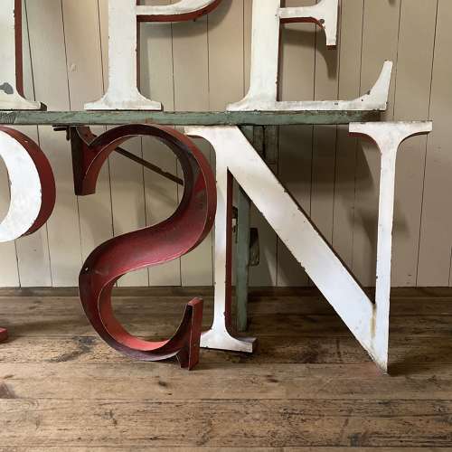 Vintage Shop Letters