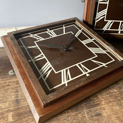 Vintage Bronze Cinema Clocks
