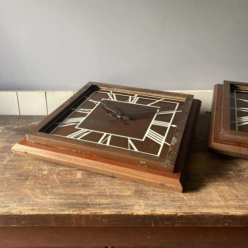 Vintage Bronze Cinema Clocks