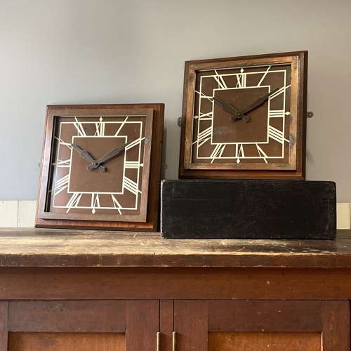 Vintage Bronze Cinema Clocks