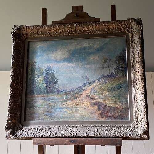 Antique Oil Painting - ’Hampstead Heath’