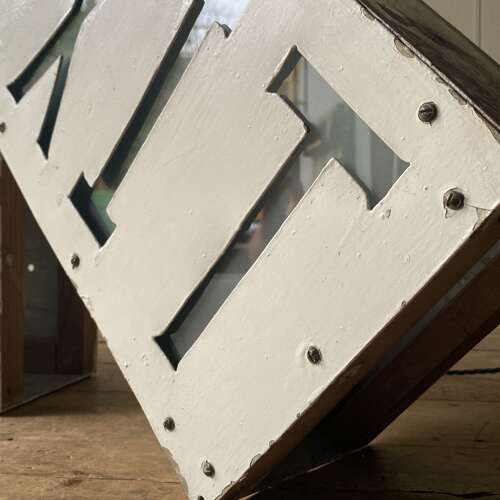 Vintage Illuminated Exit Signs
