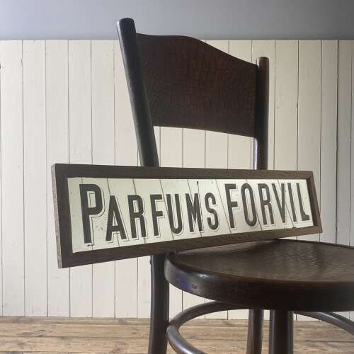 Antique Perfume Advertising Mirror