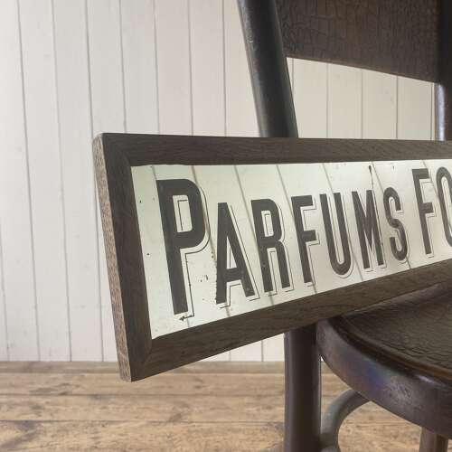 Antique Perfume Advertising Mirror