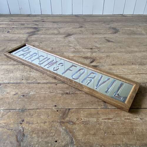 Antique Perfume Advertising Mirror